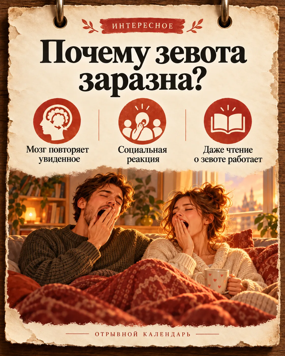 🥱 ПОЧЕМУ ЗЕВОТА «ЗАРАЗНА»?
