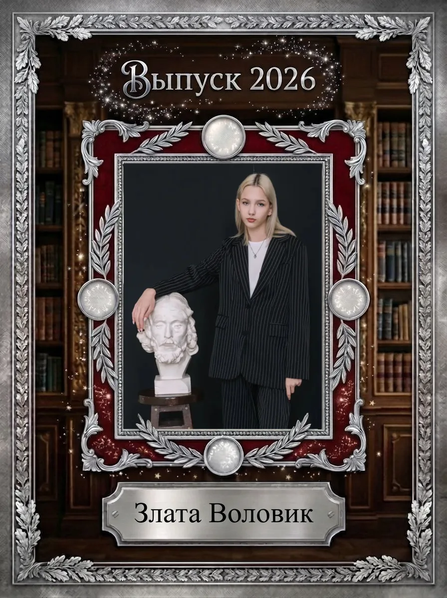 Рубрика «Путь к успеху»: сегодня — о Злате Воловик. ✨

Злата — творческая и целеустремлённая ученица