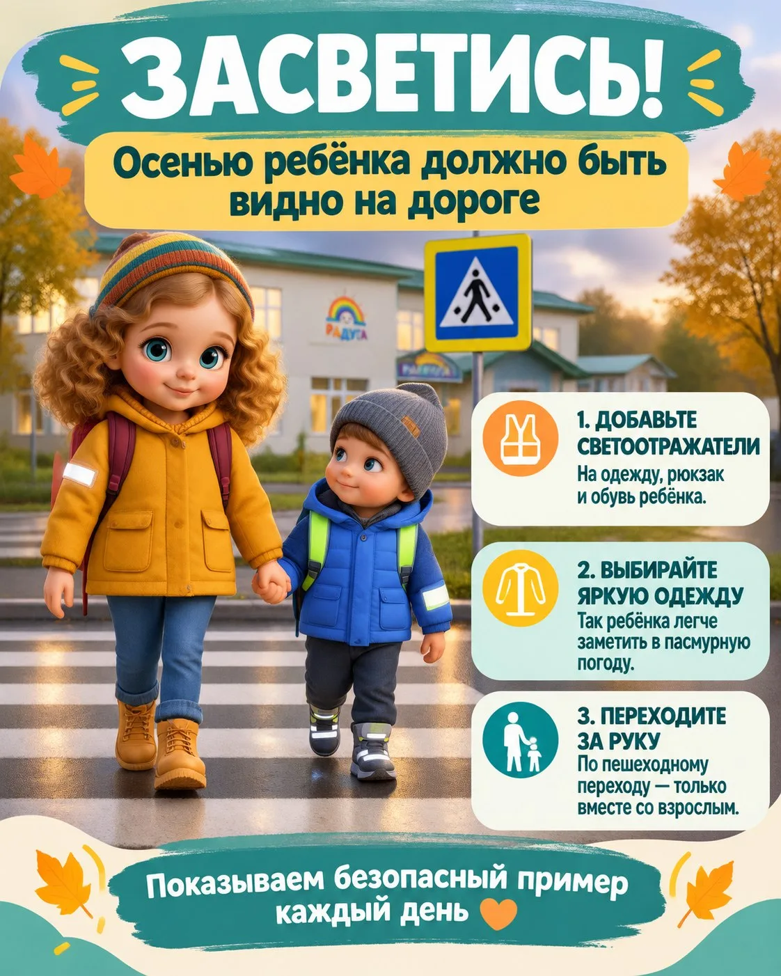 🦺ЕДИНЫЙ ДЕНЬ СВЕТОВОЗВРАЩАТЕЛЯ! ✨