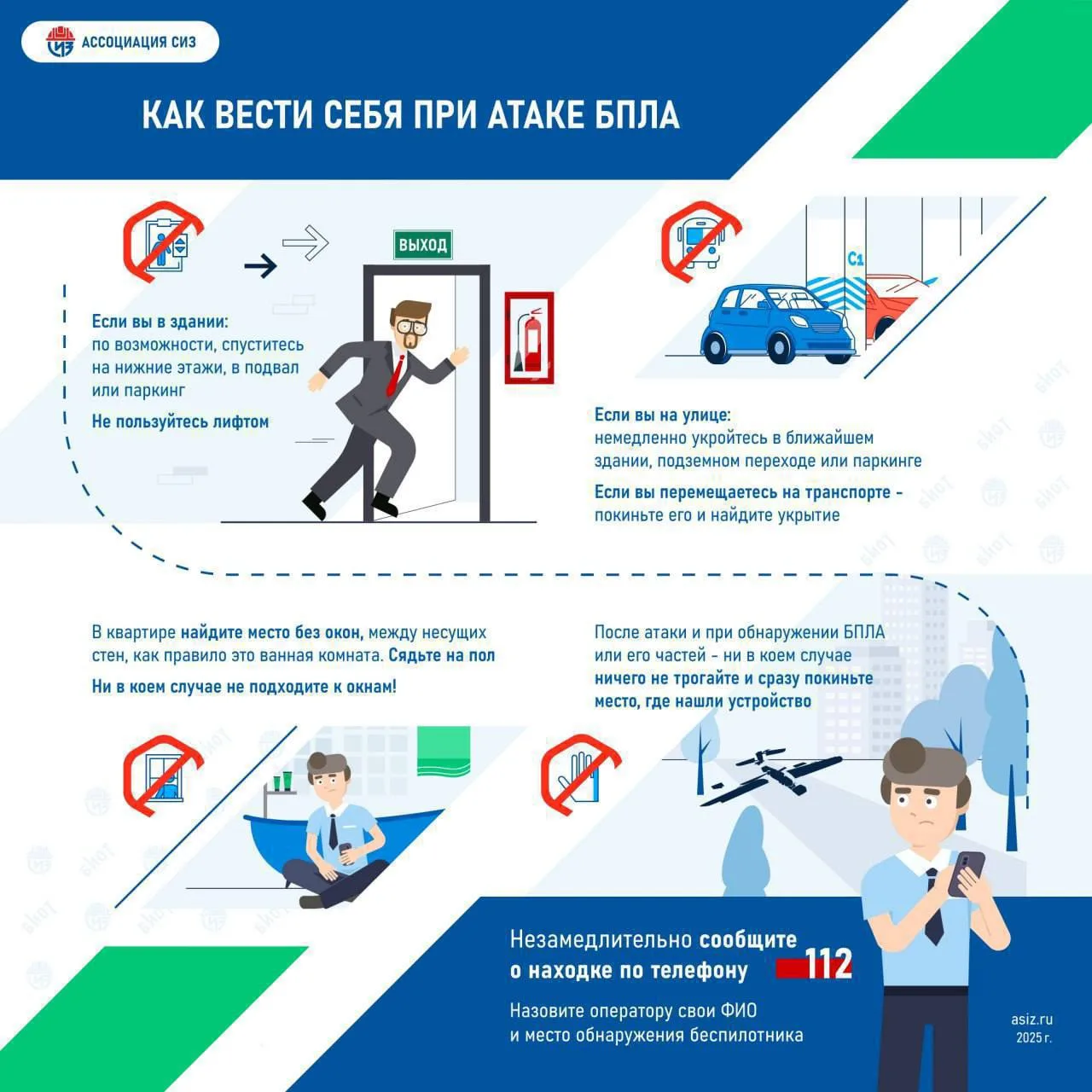 ⚡️Действия при атаке или обнаружении БПЛА