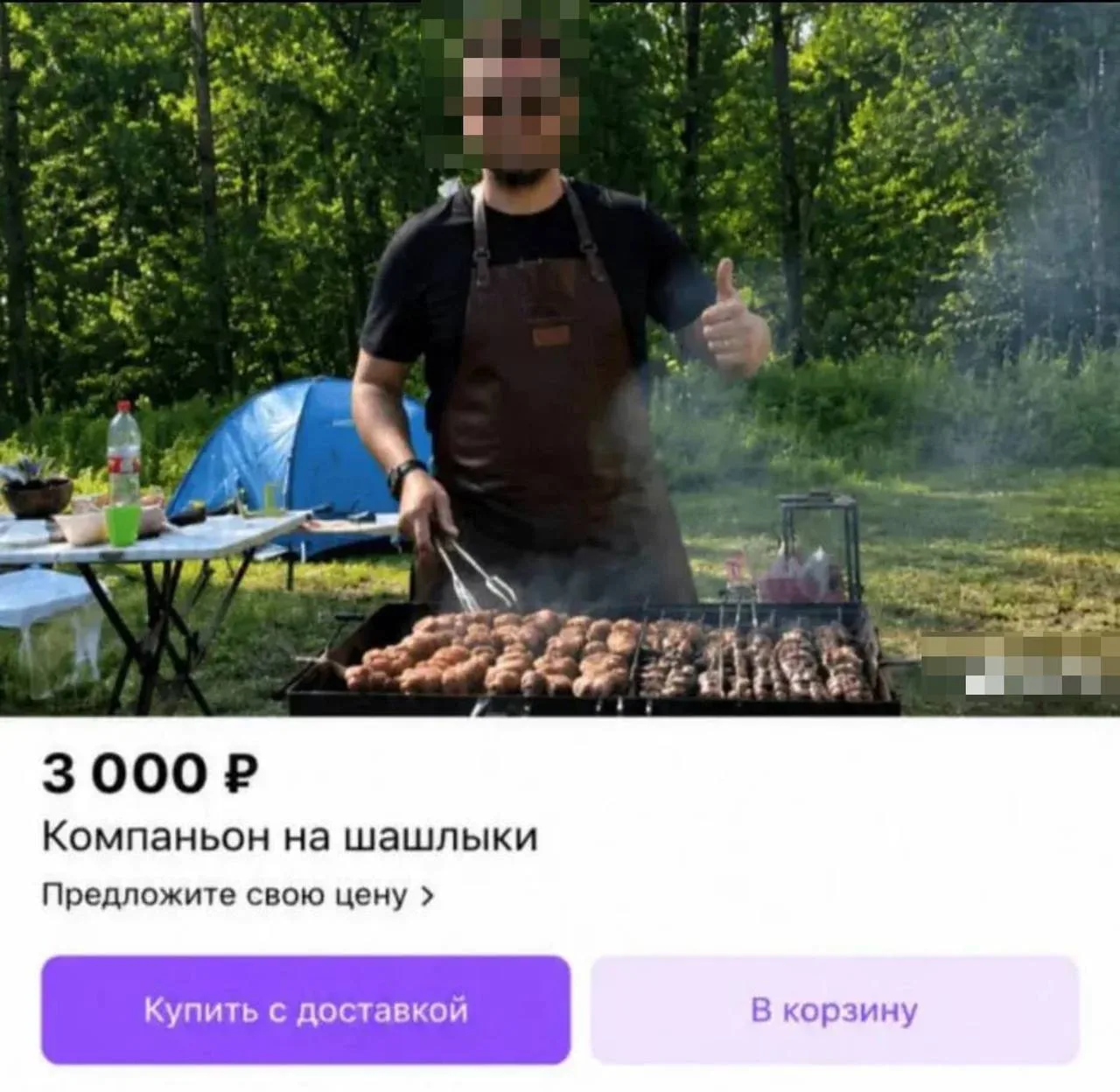 В России появилась услуга «компаньон на шашлыки»