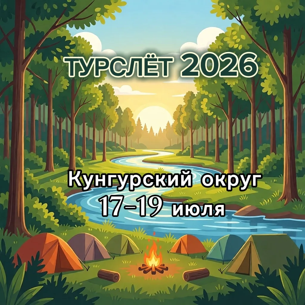 🏕Турслёт 2026 в Кунгурском округе!