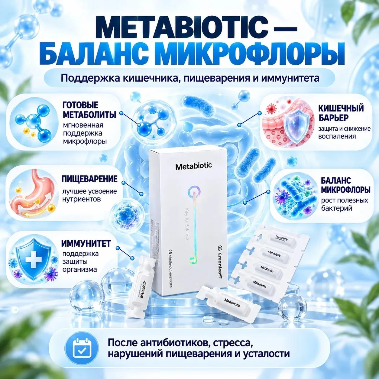 🌿 Metabiotic — секрет здорового кишечника и баланса микрофлоры 🌿