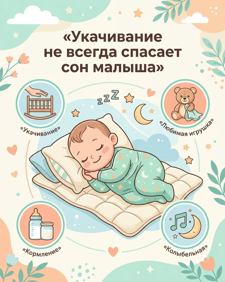 Укачивание не всегда спасает сон малыша