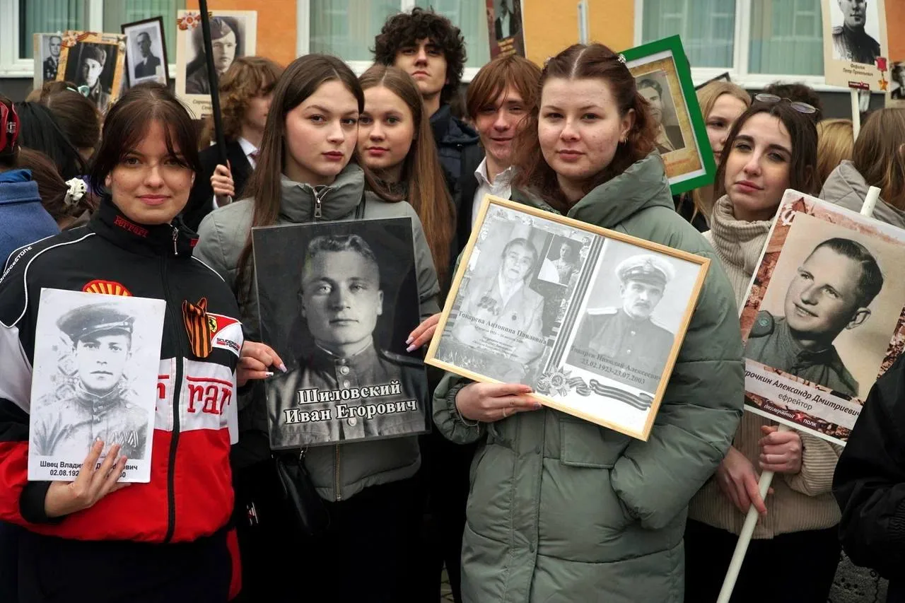 В преддверии великого праздника – Дня Победы, учащиеся и учителя школы собрались на Всероссийской ак