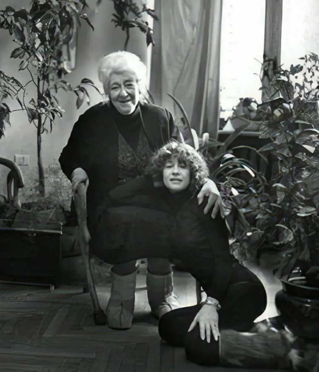Фаина Раневская и Марина Неёлова, конец 1970-х годов