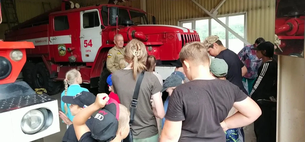 🚒Сегодня ребята профильного объединения посетили пожарную часть п. Сита и получили массу впечатлени