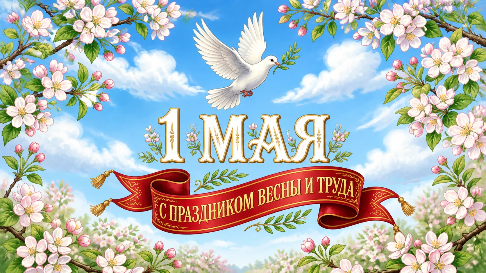 С праздником Весны и Труда! 💐