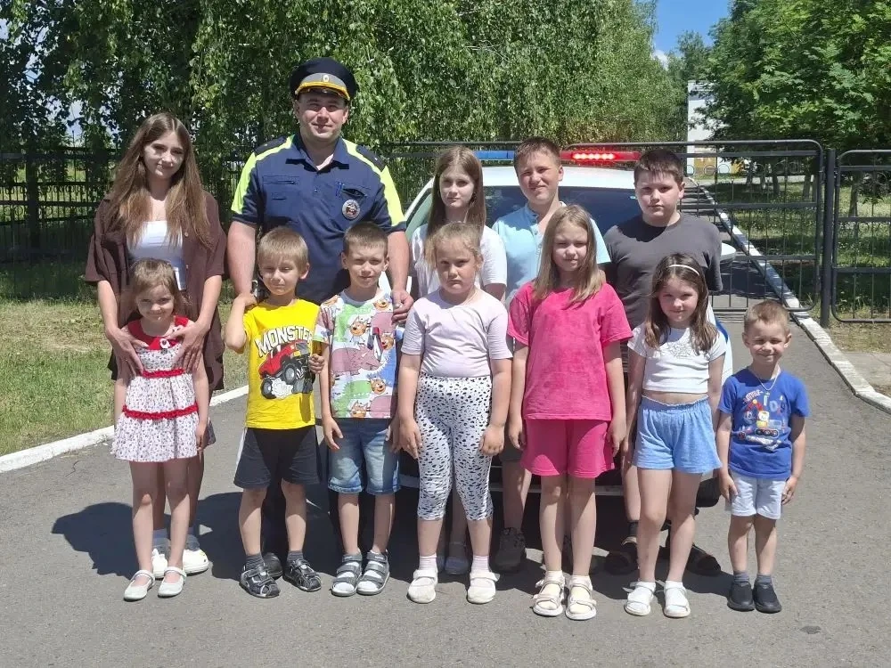 🌞🚦Сегодня в нашем лагере «Ромашка» состоялась встреча с инспектором ГИБДД