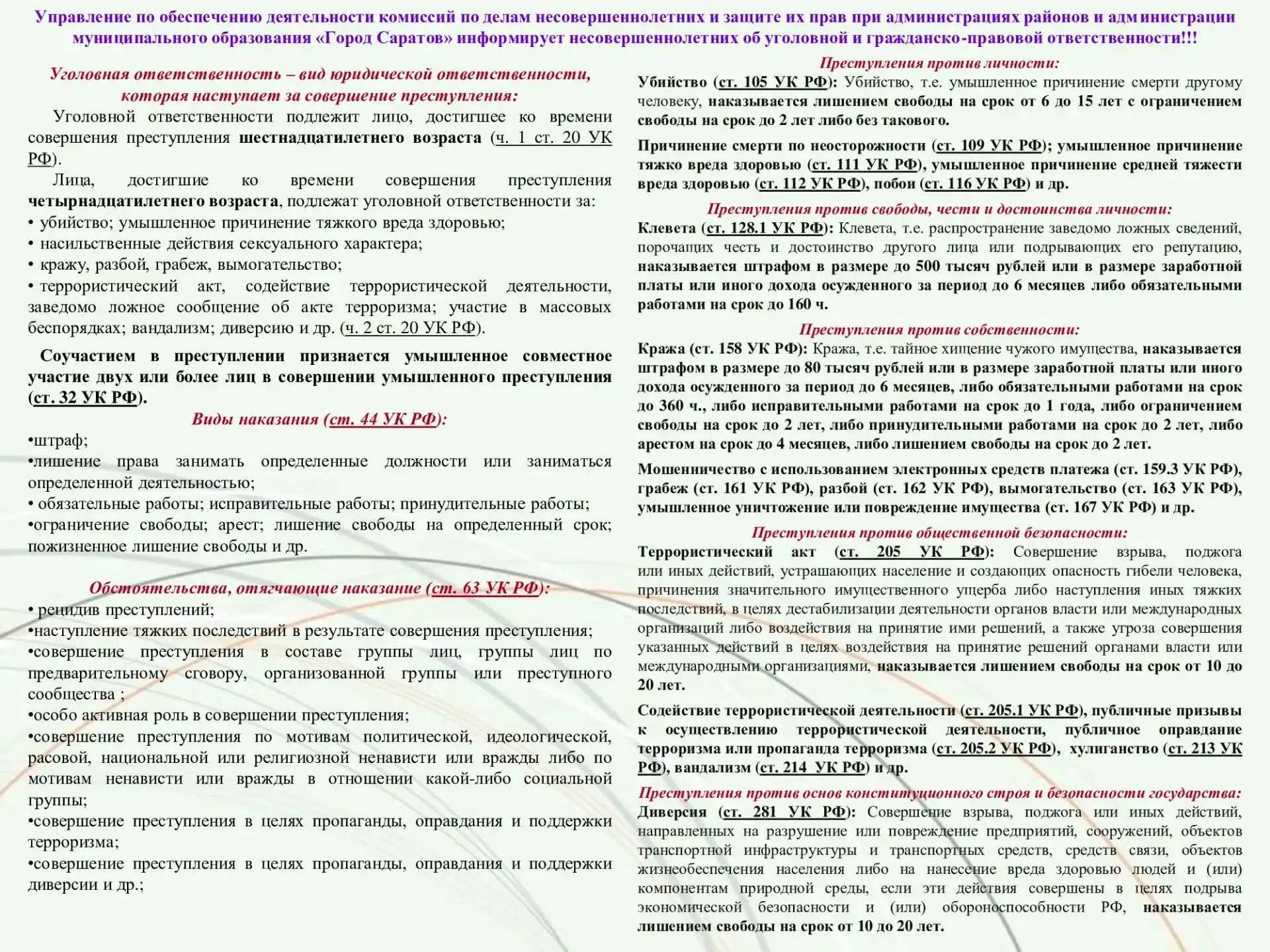 Медиа публикации