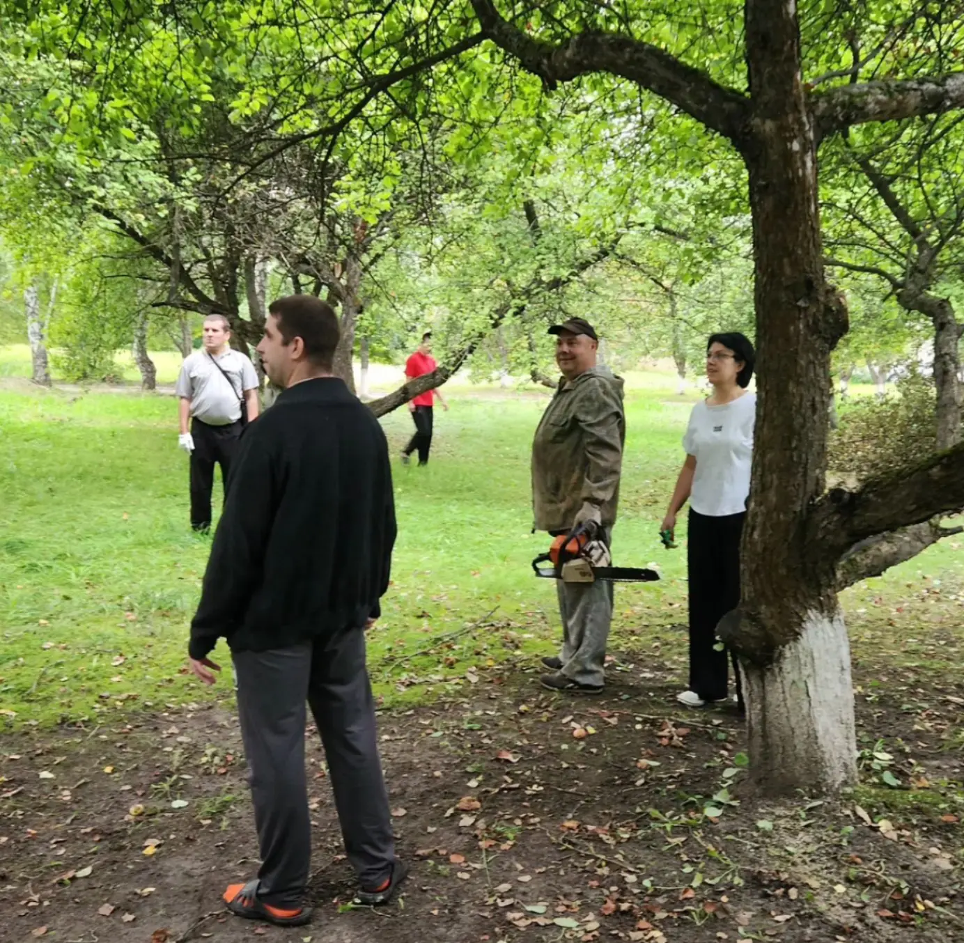 Когда за дело берётся весь коллектив — любой сад превращается в сказку! 🌳✨