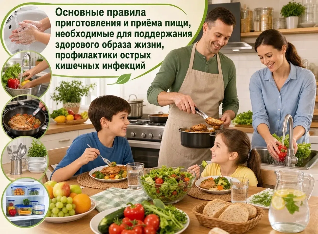 Основные правила приготовления и приёма пищи, необходимые для поддержания здорового обр...