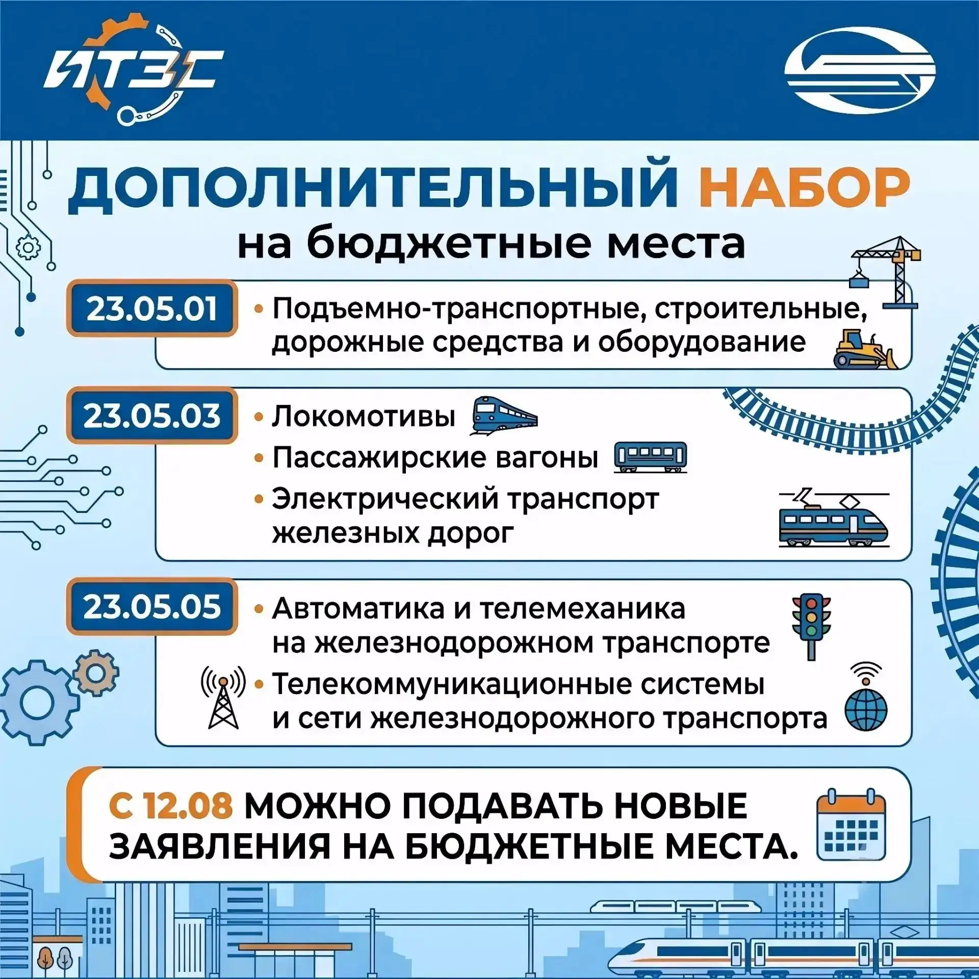 🔥 ВНИМАНИЕ! ДВГУПС ПРОДЛЕВАЕТ ПРИЕМ ДОКУМЕНТОВ НА БЮДЖЕТ!