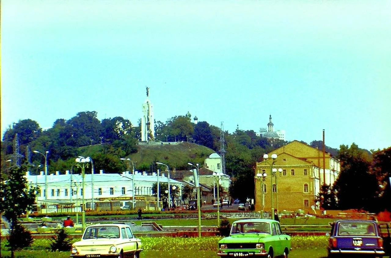 Вид на Пакровскую гору, 1985 год