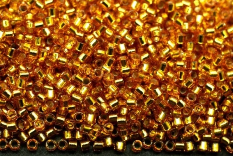 Японский бисер MIYUKI DELICA DB-11-2157 Duracoat Silver Lined Yellow Gold