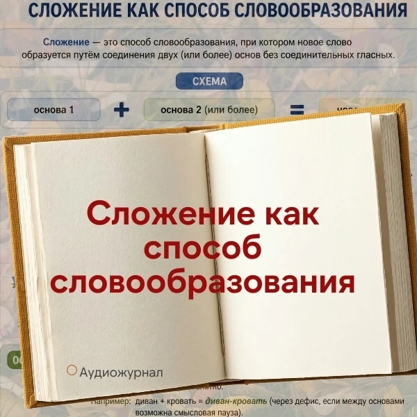 🖊Сложение как способ словообразования