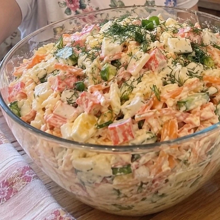 Когда хочется чего-то вкусного за 15 минут — готовлю именно этот салат.
