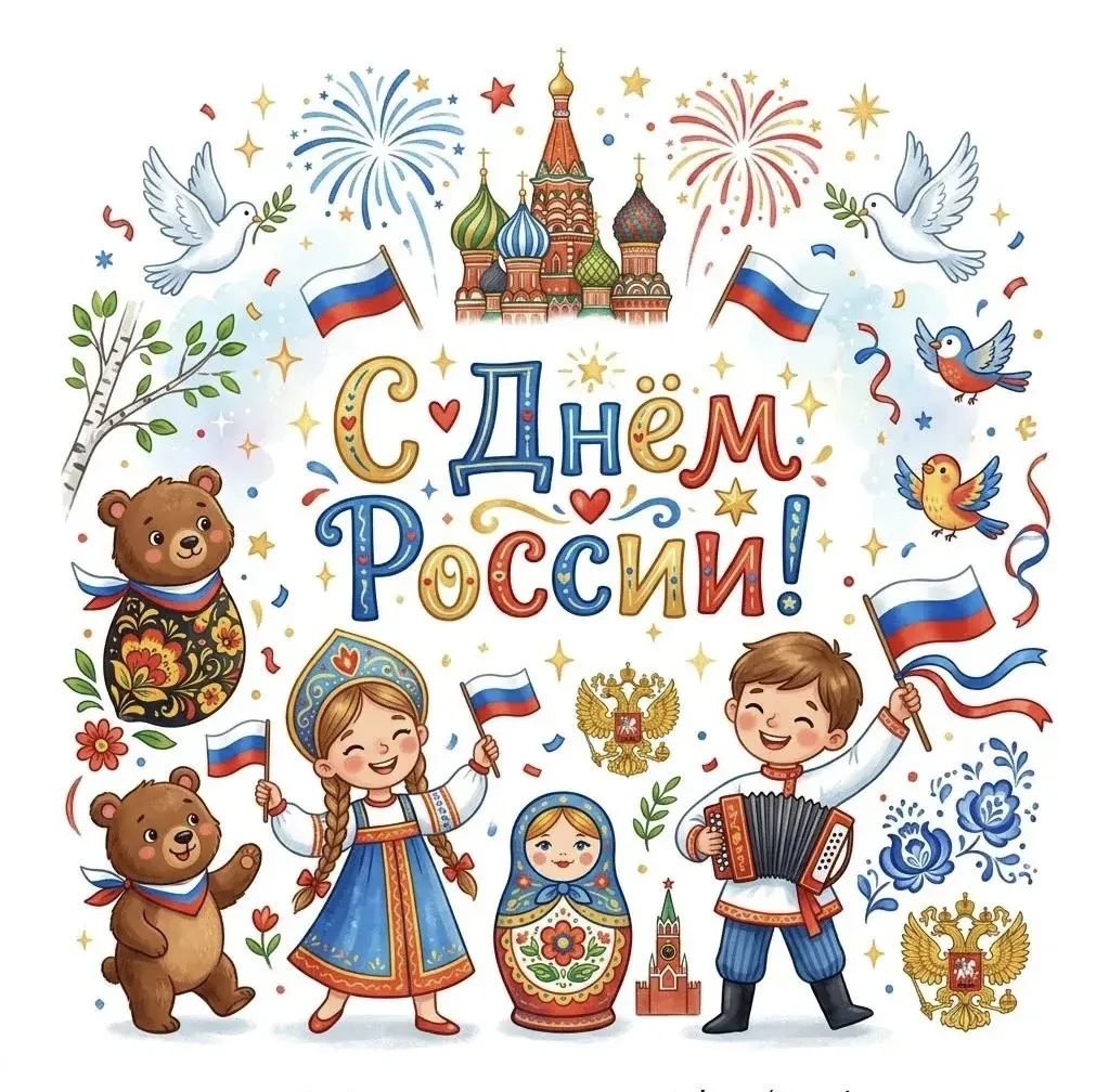 С Днём России! 🇷🇺❤️✨

Сегодня мы отмечаем главный праздник нашей огромной и прекрасной страны. Рос