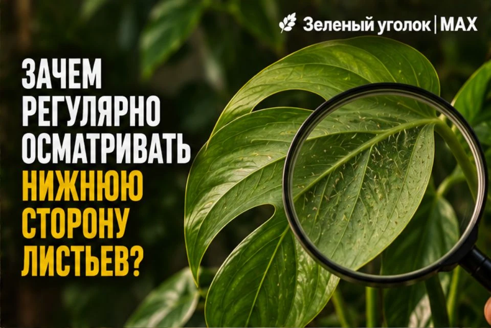 🔎 ЗАЧЕМ РЕГУЛЯРНО ОСМАТРИВАТЬ НИЖНЮЮ СТОРОНУ ЛИСТЬЕВ?