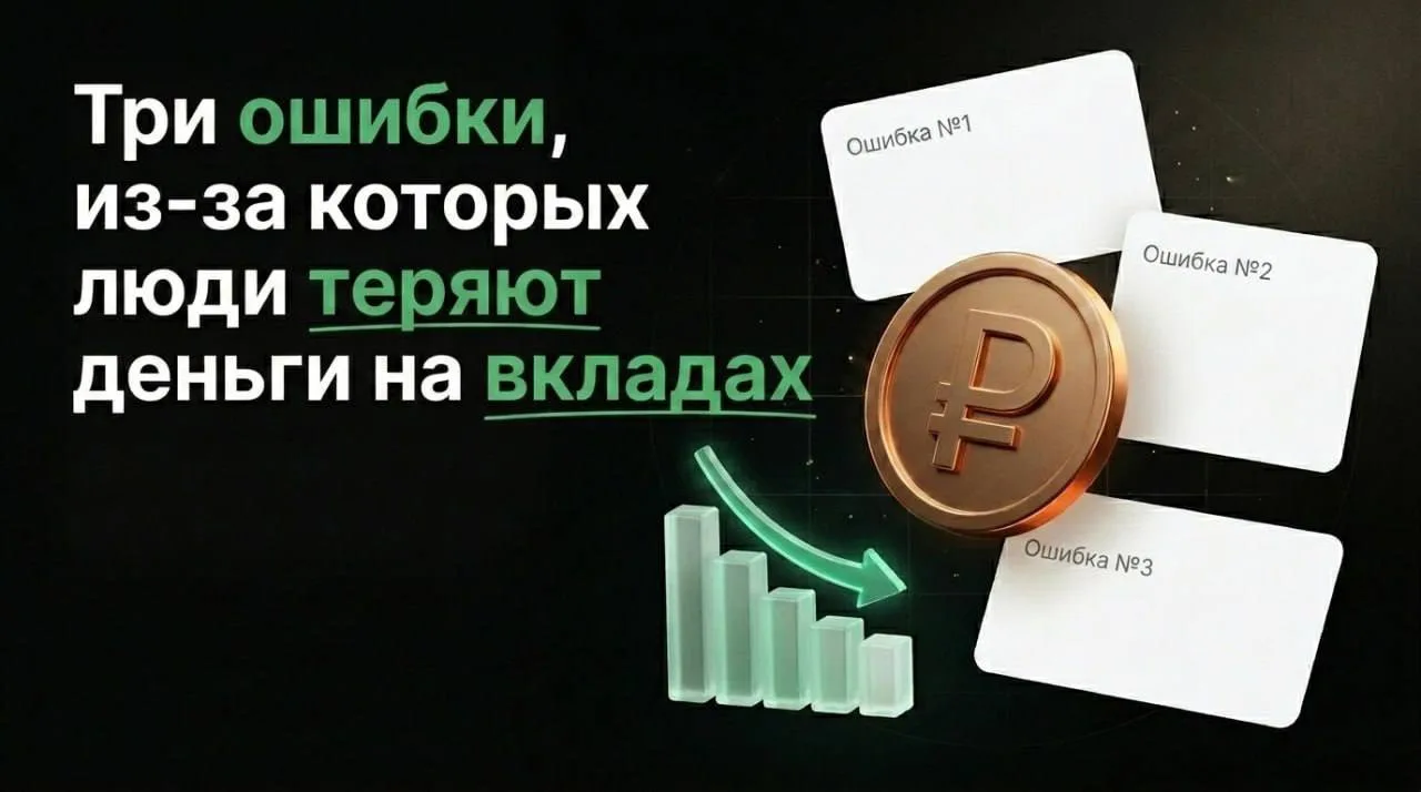 Три ошибки, из-за которых люди теряют деньги на вкладах
