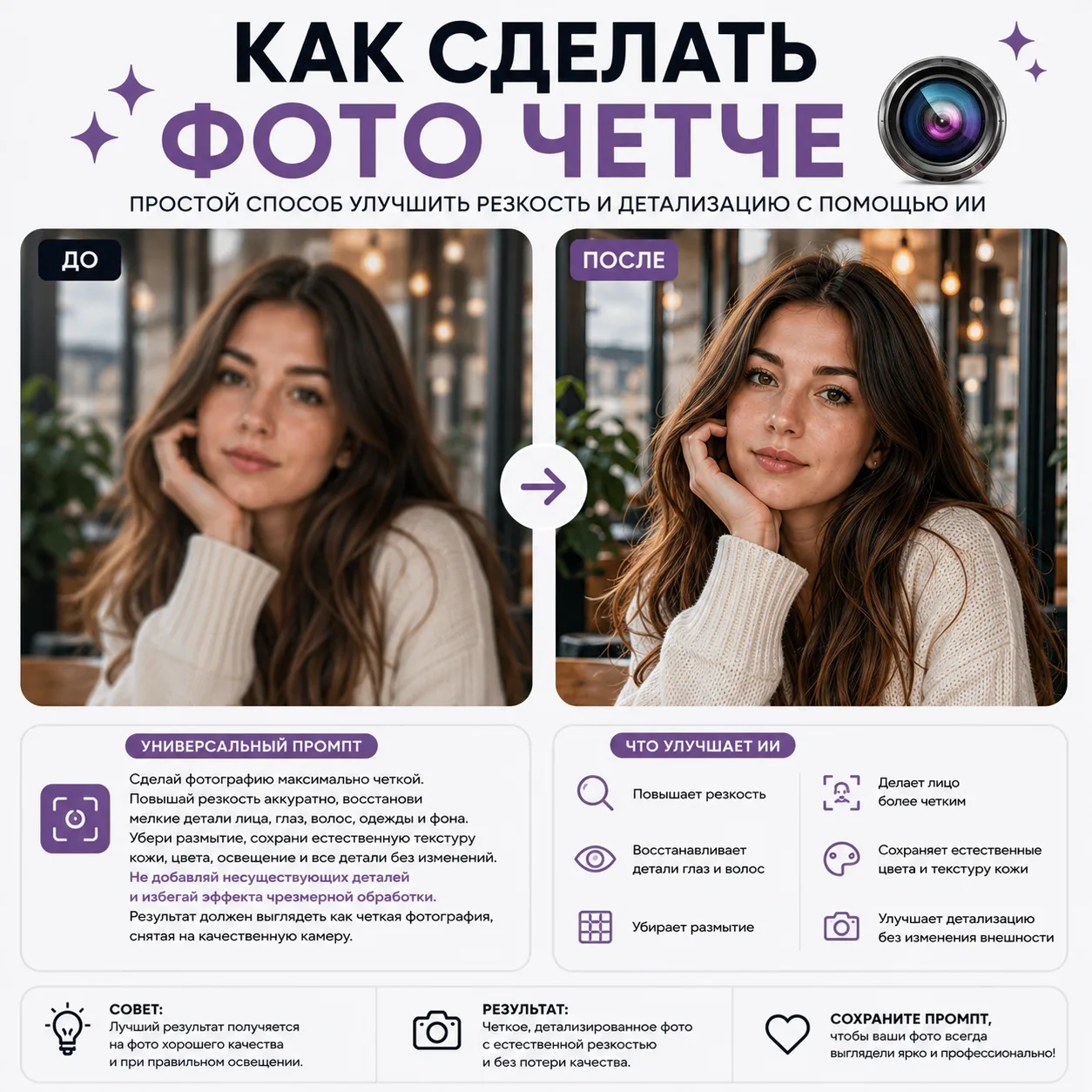 🔍 Как сделать фото четче с помощью ИИ?