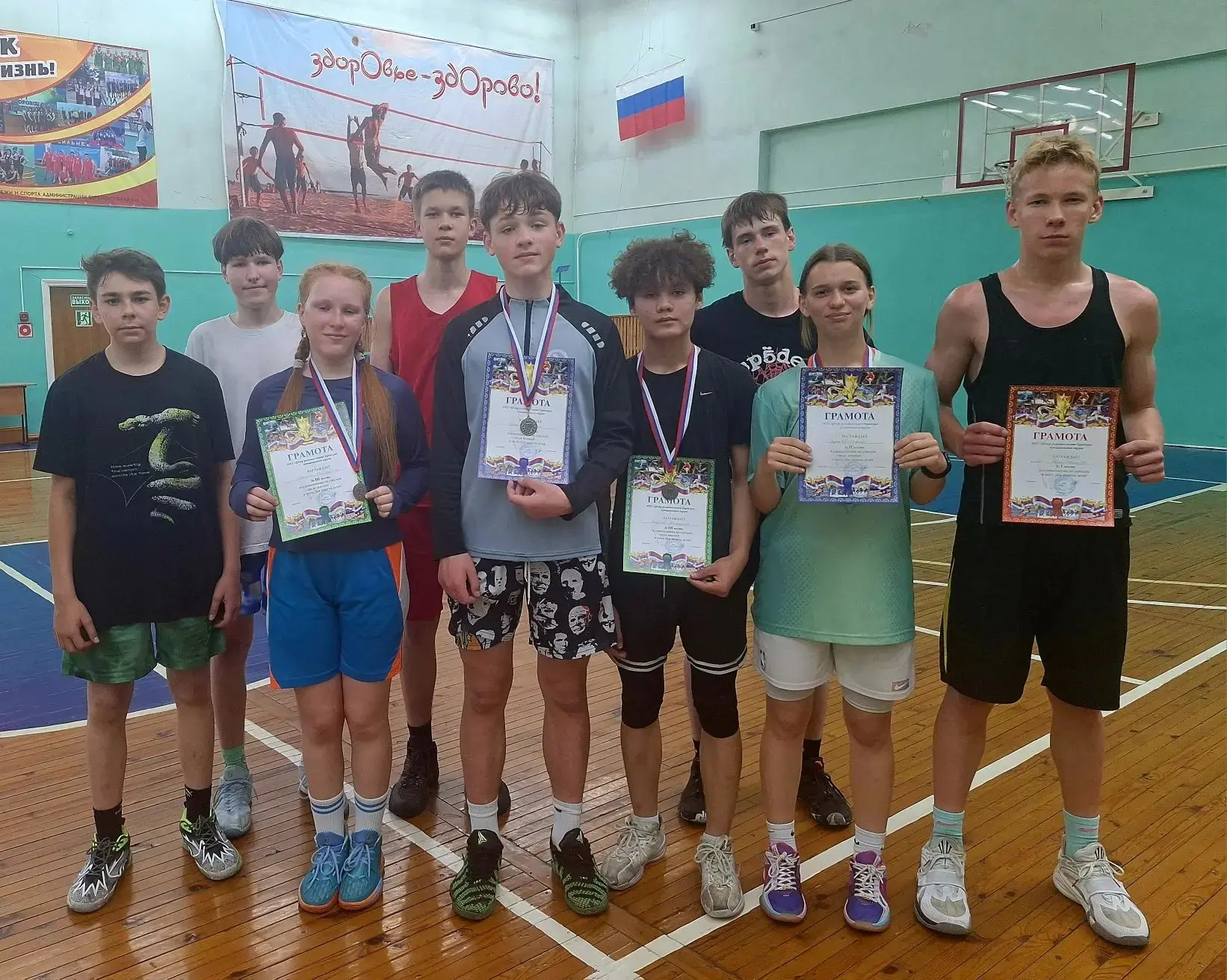 Юные баскетболисты ЦВР заняли 1 место среди команд в соревнованиях по стрельбе, посвяще...