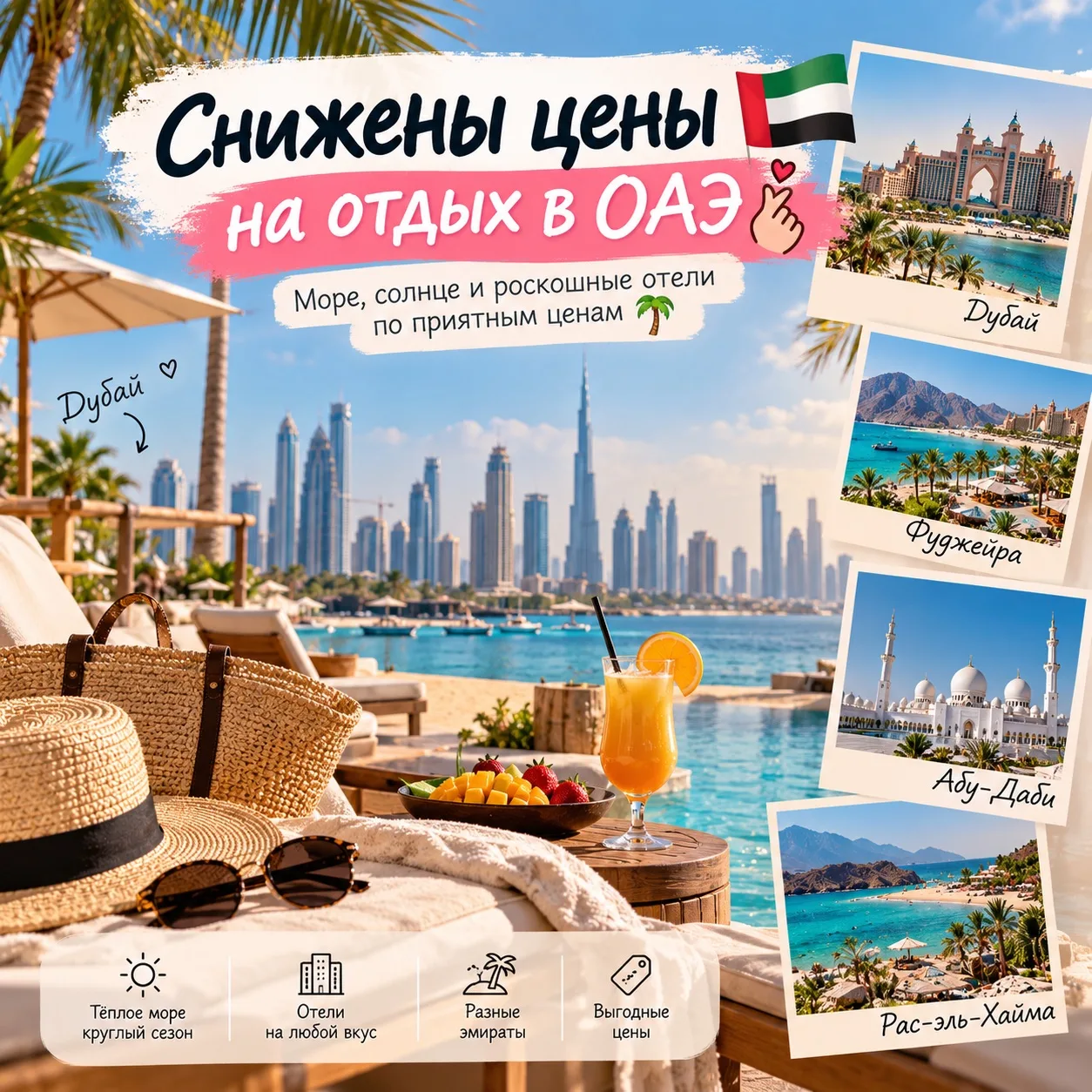 🇦🇪 ОАЭ решили немного порадовать ценами — и мы такое любим 🔥