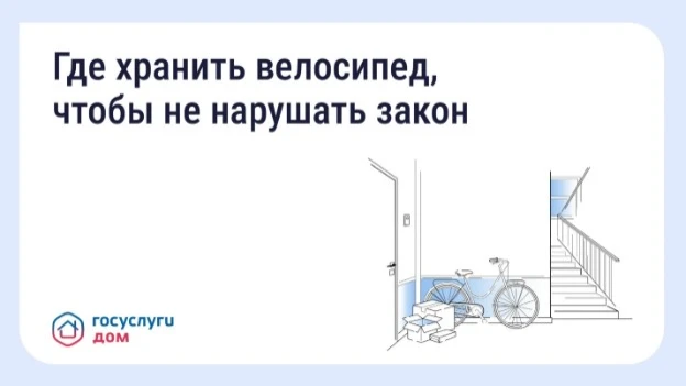 🚲 Хранение велосипедов в МКД: что говорит закон
 
🌞С наступлением лета велосипеды и самокаты всё ч