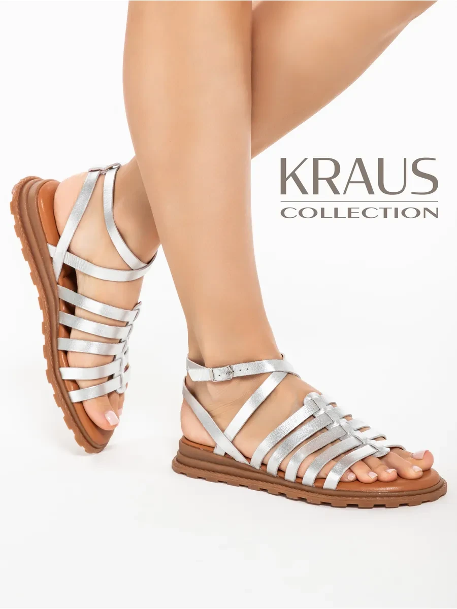 🟩 61,1% Босоножки женские летние без каблука | KRAUS Collection