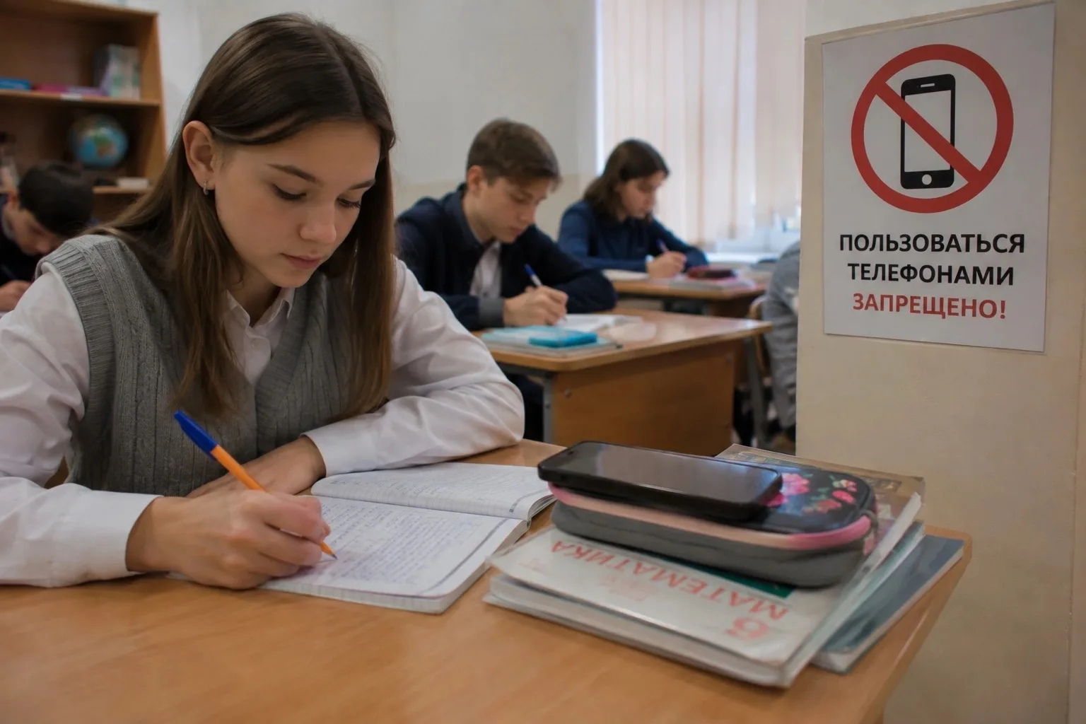⚡️С 1 сентября школьникам запретят пользоваться телефонами во время уроков.