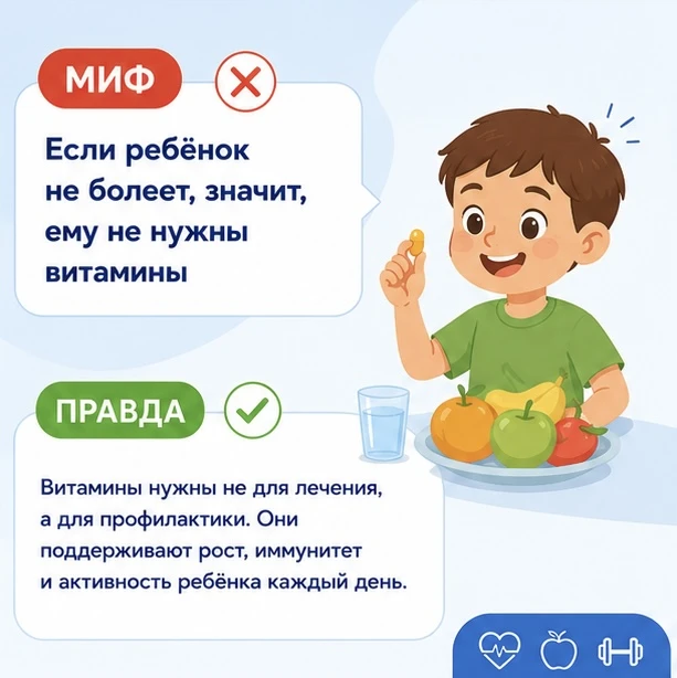 🔵Развеиваем мифы и рассказываем правду о здоровом образе жизни детей