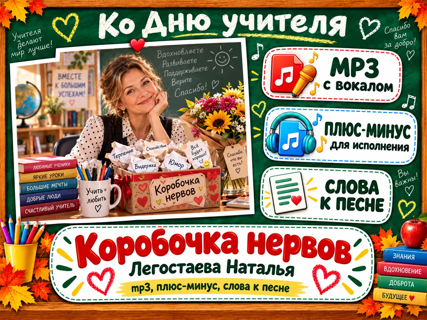Песня "Коробочка нервов" (плюс, минус, слова)