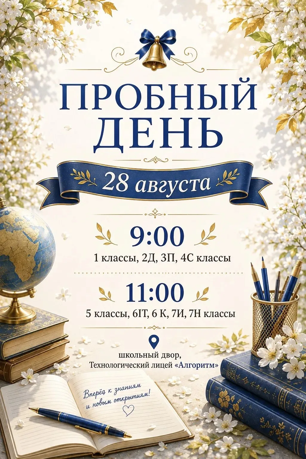 ПРОБНЫЙ ДЕНЬ 🎒