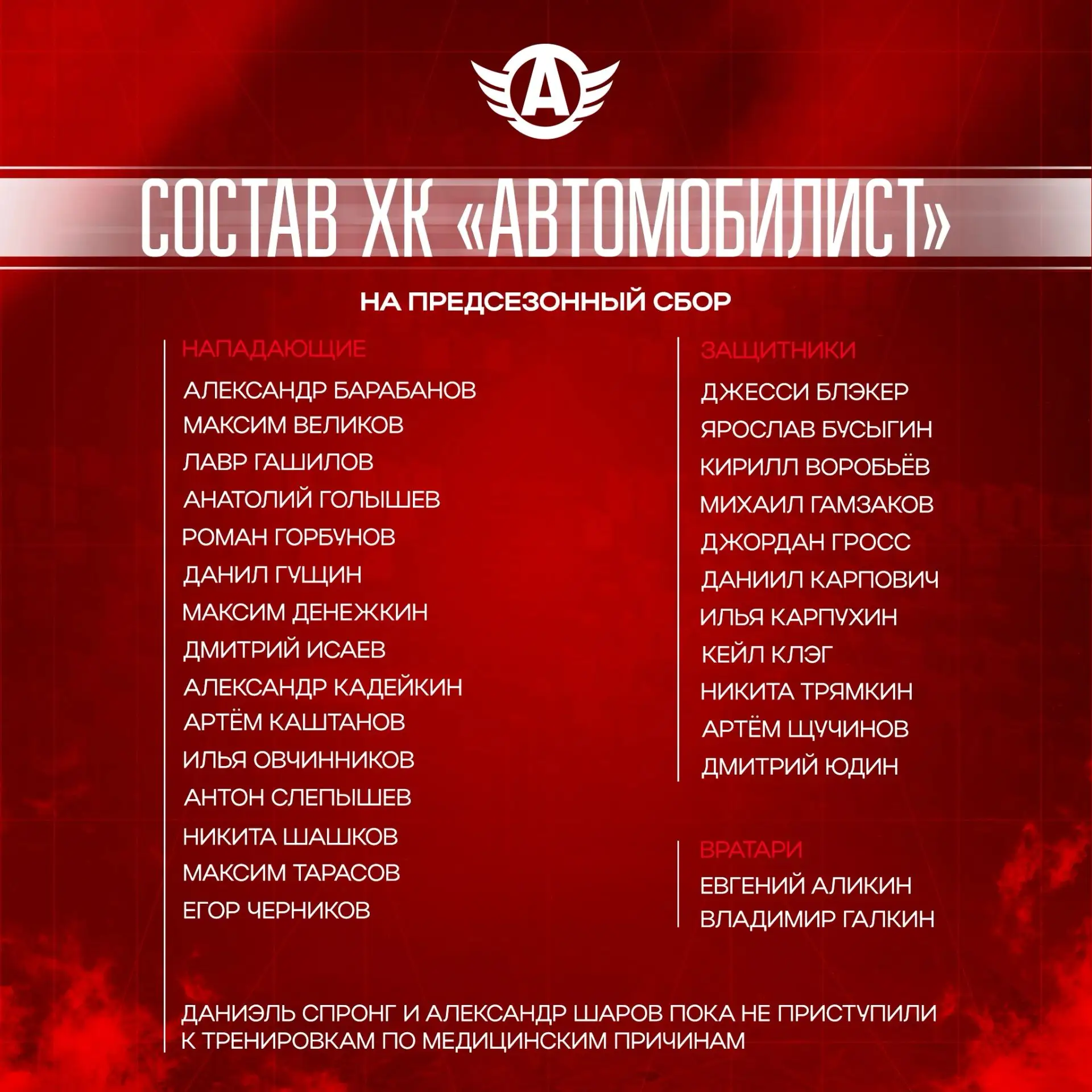 Сегодня стартовал предсезонный сбор «Автомобилиста».