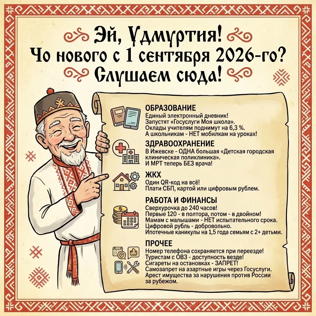 Какие изменения ждут жителей Удмуртии с 1 сентября?