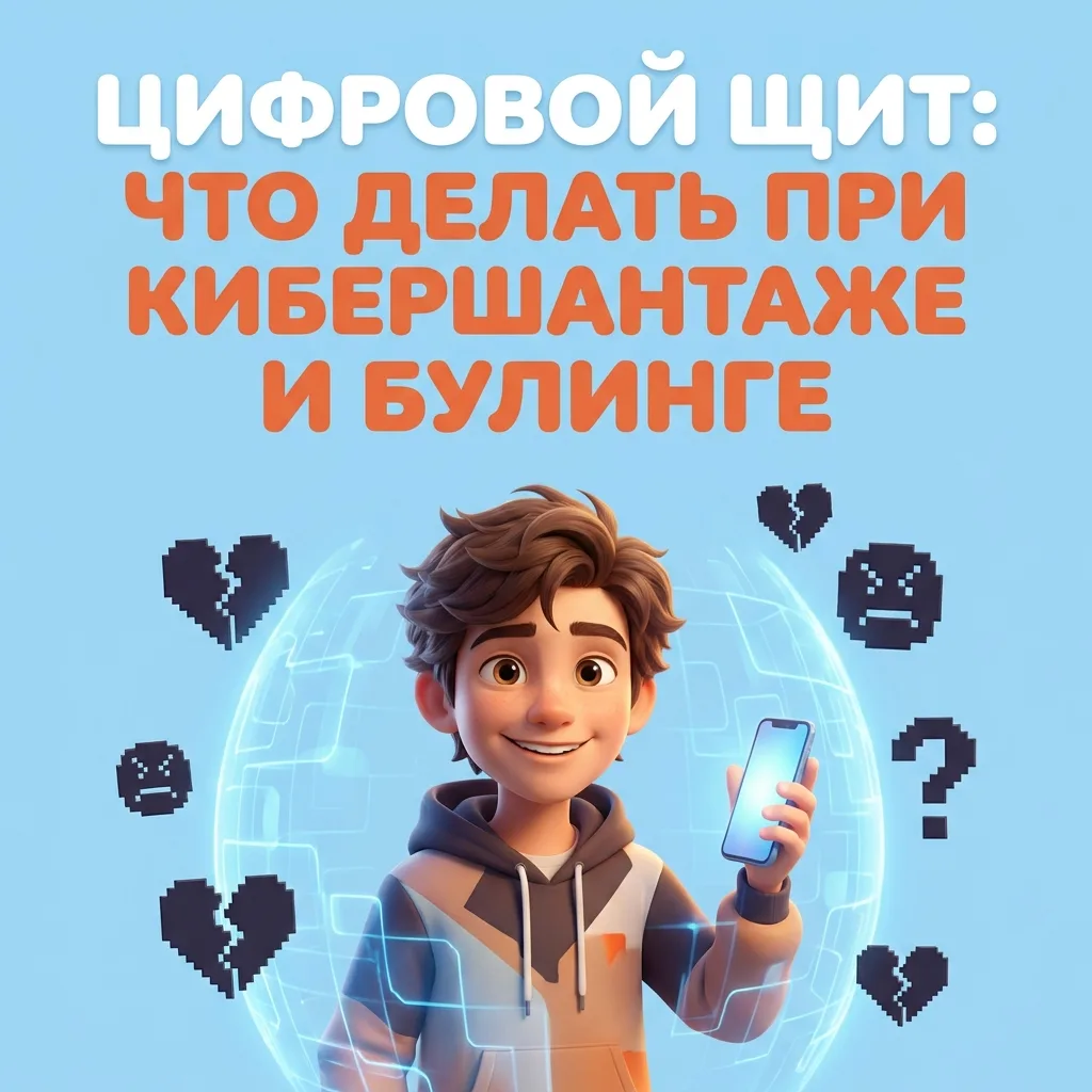 🛡 «Цифровой щит»: что делать при кибершантаже и буллинге
Самый страшный враг ребенка в интернете — 