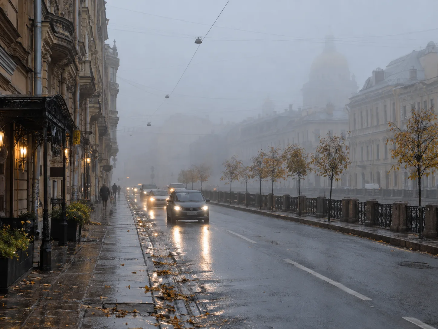 🌫 Утром Петербург накроет густой туман
