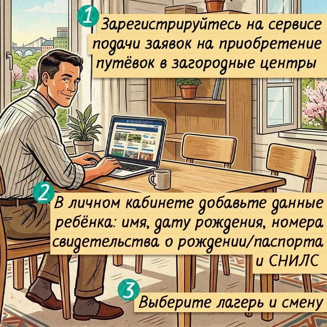 Летом в регионе будут работать 379 детских лагерей.   Приём заявок на приобретение путёвок стартует 
