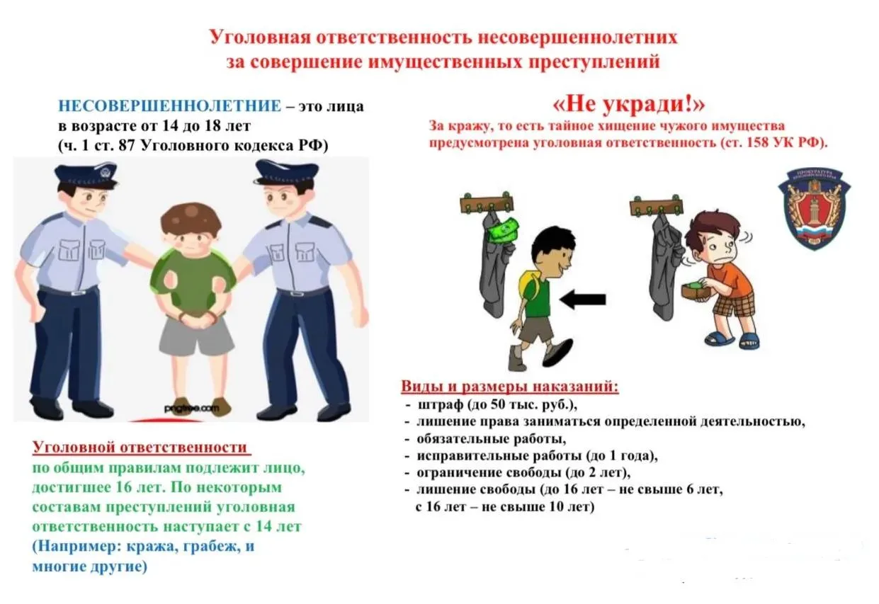 ☝️Несовершеннолетние могут быть привлечены к административной и уголовной ответственнос...