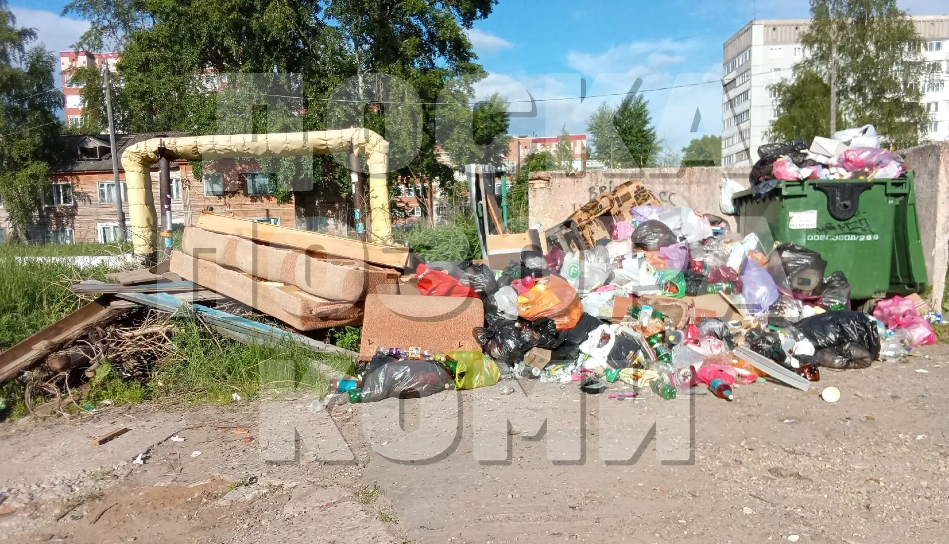 В течение двух недель в Сыктывкаре, на улице 28-ой Невельской дивизии, не производится ...