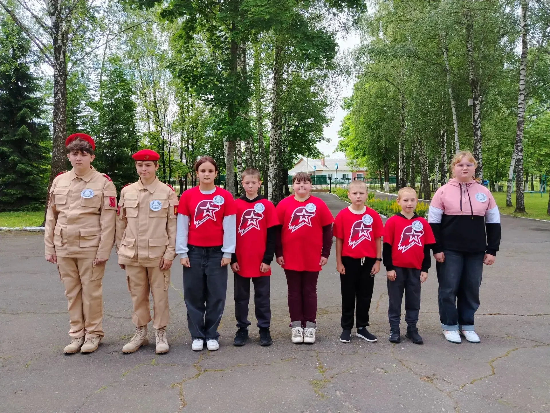 Сегодня в нашем лагере прошёл День РДДМ (Российского движения детей и молодёжи).
 На общей линейке б