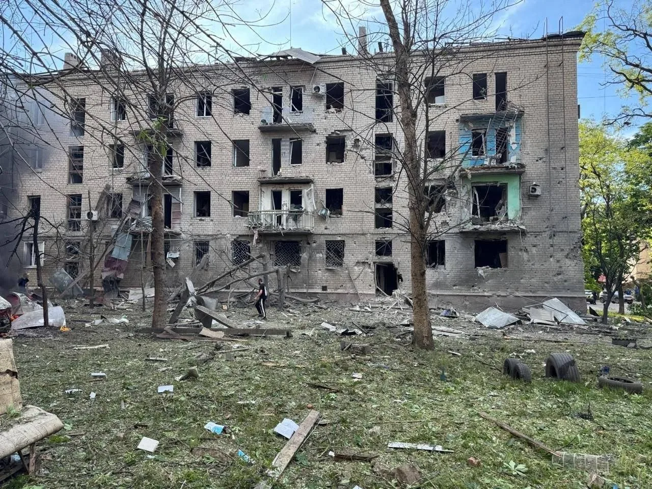Последствия сегодняшних ударов по Краматорску.