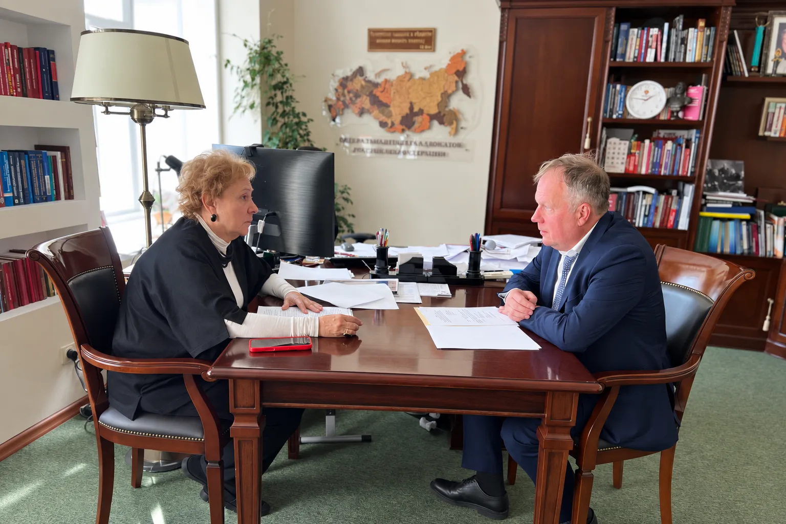 Президент ФПА РФ Светлана Володина провела рабочую встречу с вице-президентом ФПА РФ Вл...