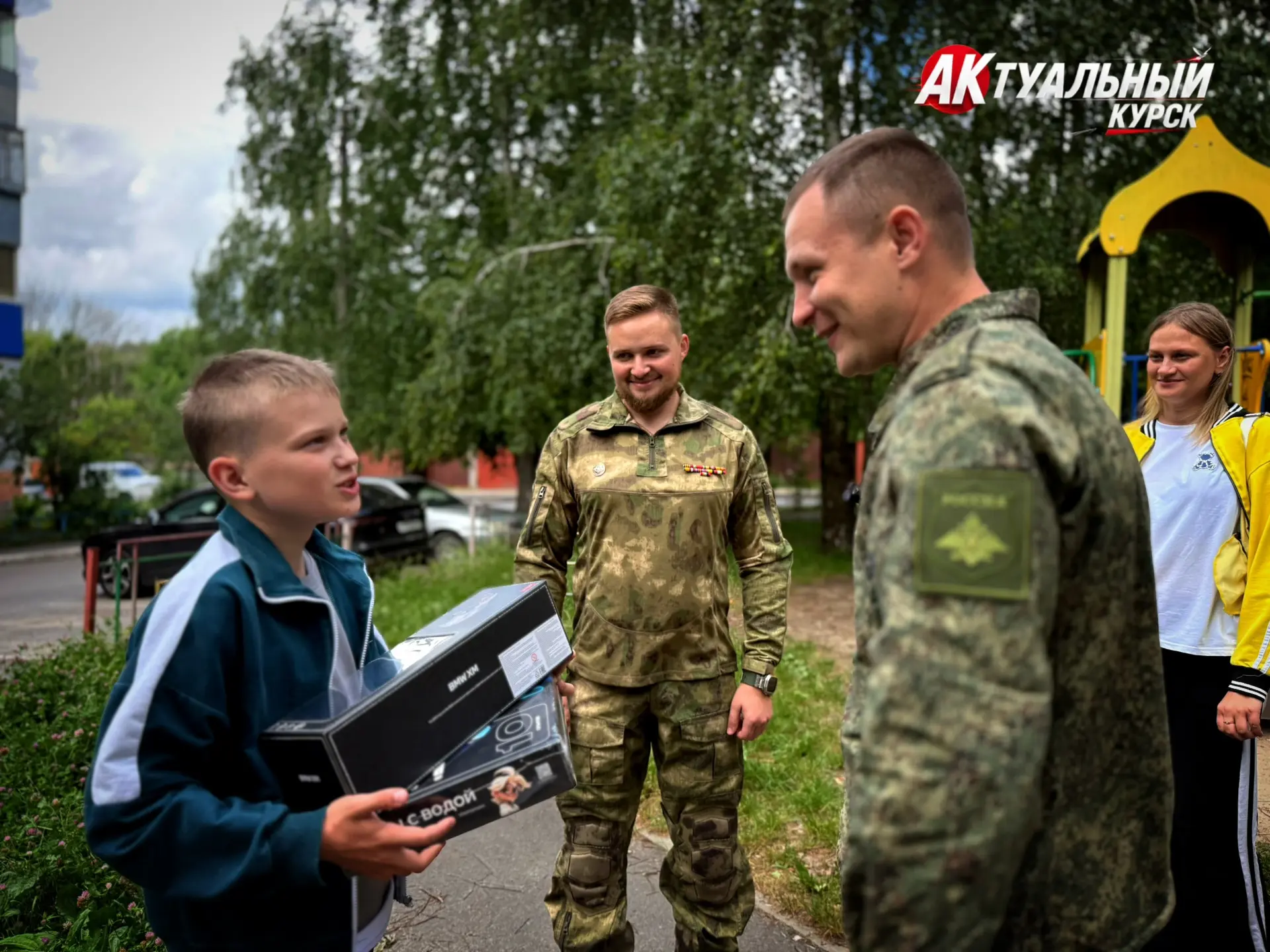 11-летний курянин получил особенный подарок на День рождения от ветеранов СВО