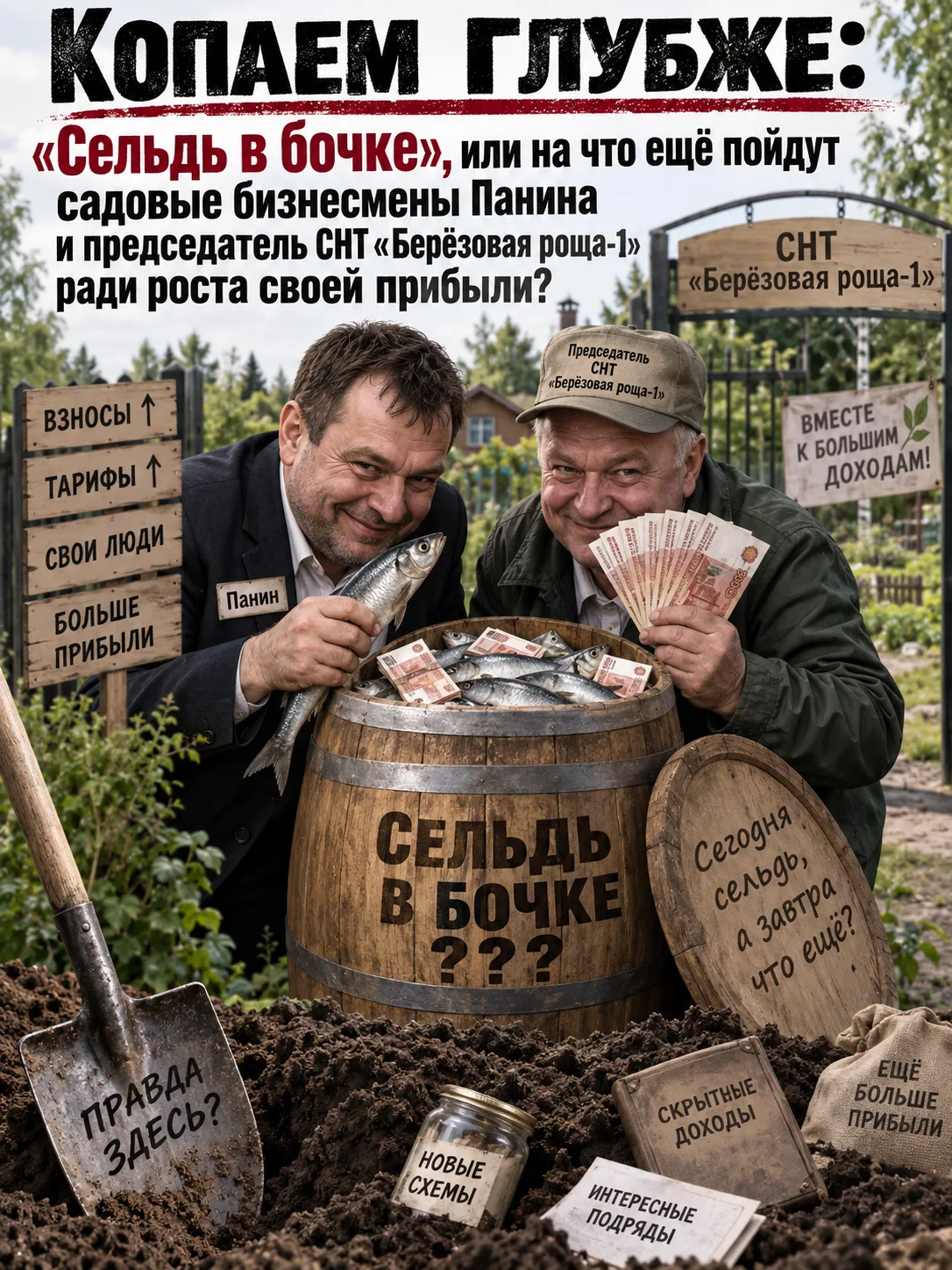 Копаем глубже: «Сельдь в бочке», или на что ещё пойдут садовые бизнесмены Панина и пред...