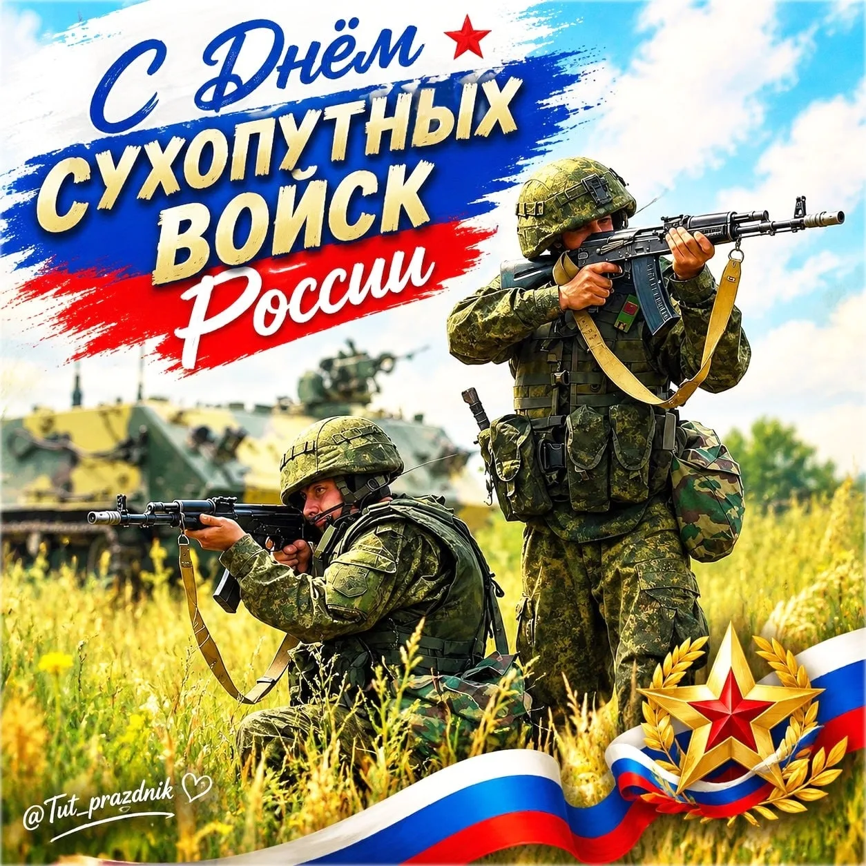 🇷🇺 1 октября отмечается День Сухопутных войск России