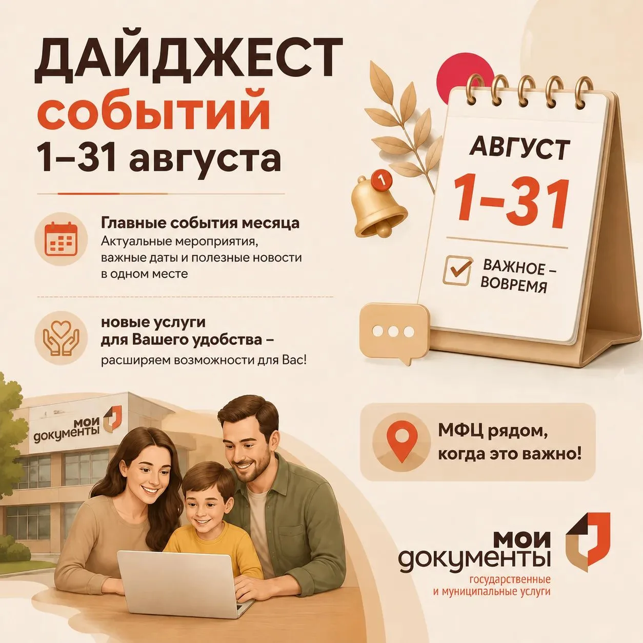 🔔 Дайджест новостей МФЦ Зерноградского района: итоги августа 2026 года! 🔔