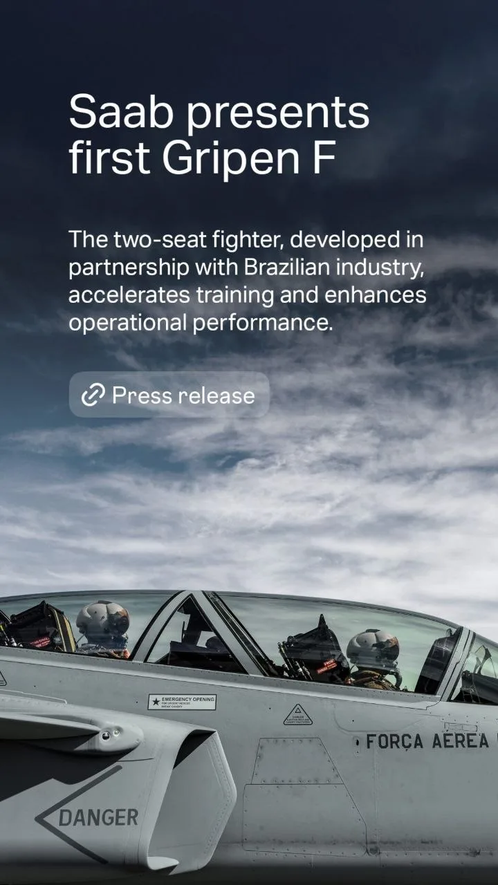 Выкатка двухместного Gripen F