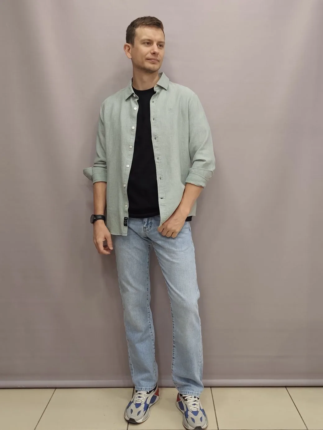 👖Джинсы + 👔рубашка + 👕футболка = ваш идеальный многослойный фундамент👍🏼