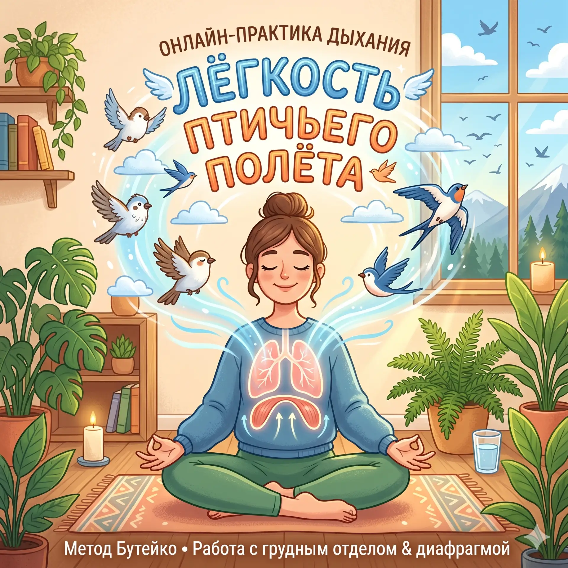 ☀️Друзья, приглашаю завтра, 02 июня, в 10:00 Мск на практику "Лёгкость птичьего🇺🇿 пол...